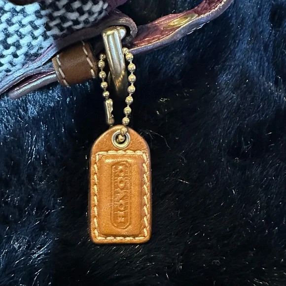 Coach Y2K Vintage Tweed Demi Hobo Flap - Picture 11 of 13